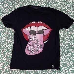 Religion Graphic We Live In Black Tshirt